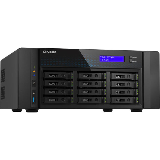 QNAP TS-h1277AFX NAS con 12 Bahías SATA 3.8GHz Ryzen 32GB RAM