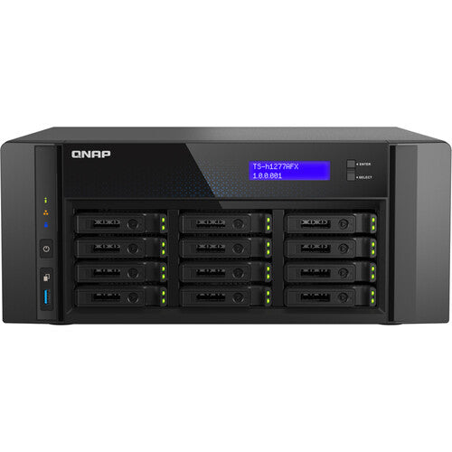 QNAP TS-h1277AFX NAS con 12 Bahías SATA 3.8GHz Ryzen 32GB RAM