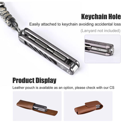 Sunwayfoto EDC Multi-Herramienta Plegable Acero Inoxidable 6 Puntas