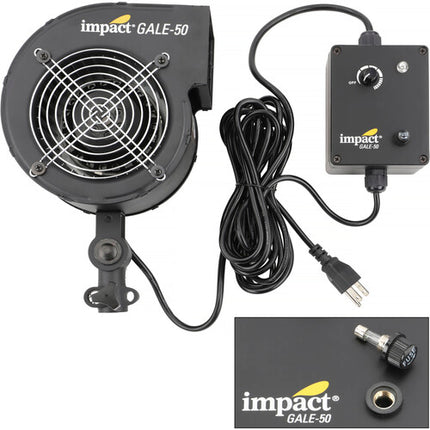 Impact GALE-50 Ventilador de Estudio Potente Multivoltaje con Control Remoto