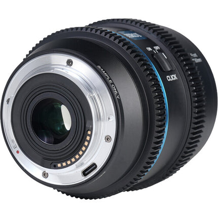 Sirui 20mm T1.8 Lente Anamórfico 1.33x S35 Micro Cuatro Tercios Flares Azules