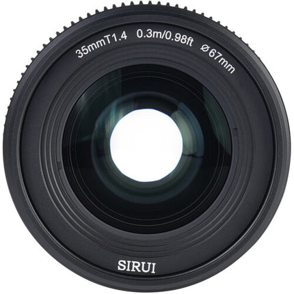 Sirui VP-1 Vision Prime 35mm T1.4 Lente de Cine Full-Frame 46mm Multi-Mount Negro
