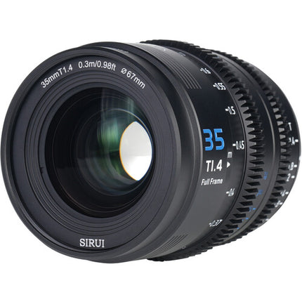 Sirui VP-1 Vision Prime 35mm T1.4 Lente de Cine Full-Frame 46mm Multi-Mount Negro