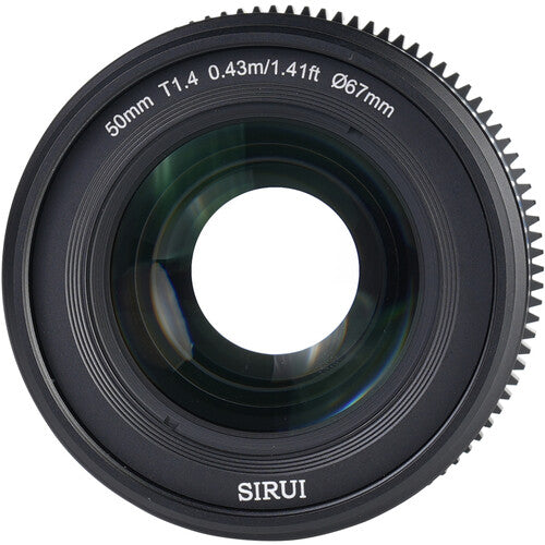 Sirui VP-1 Vision Prime 50mm T1.4 Lente de cine full-frame con 46mm círculo de imagen y apertura ultrarrápida