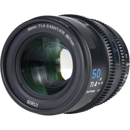 Sirui VP-1 Vision Prime 50mm T1.4 Lente de cine full-frame con 46mm círculo de imagen y apertura ultrarrápida