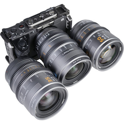 Sirui VP-1 Vision Prime T1.4 Kit de 3 Lentes Cine Full-Frame 24 35 50mm Estuche Resistente