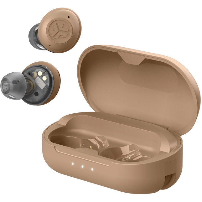 JLab Hear OTC Audífonos Inalámbricos 30 Horas Caja de Carga Beige