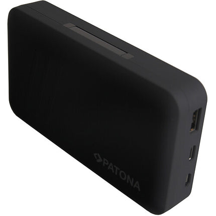 PATONA Cargador Dual con Power Bank para Canon LP-E6 con LED y USB-C