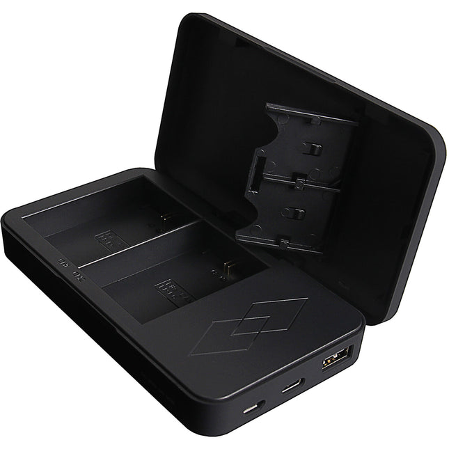 PATONA Cargador Dual con Power Bank para Canon LP-E6 con LED y USB-C