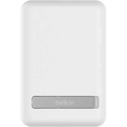 Belkin BoostCharge Power Bank inalámbrico magnético 5000mAh 7.5W con soporte blanco