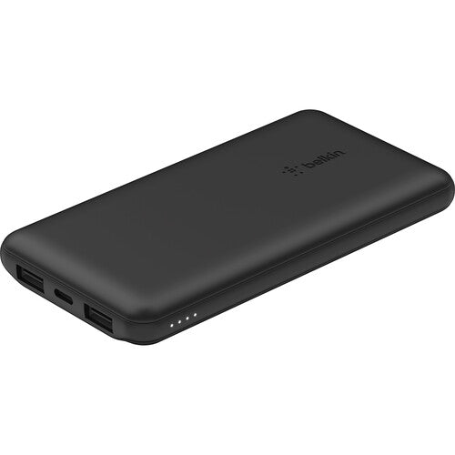 Belkin BoostCharge Power Bank 10000mAh 15W Negro con Cable USB-C 6"