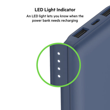 Belkin BoostCharge Power Bank USB-C 10000mAh 15W Azul con Cable USB-C