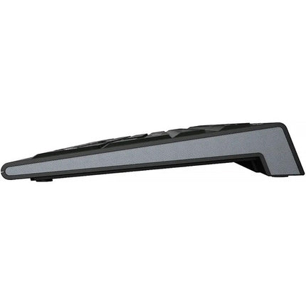 Logickeyboard ASTRA2 Teclado con Letras Grandes Blanco sobre Negro USB con Retroiluminación y Hub USB 3.0