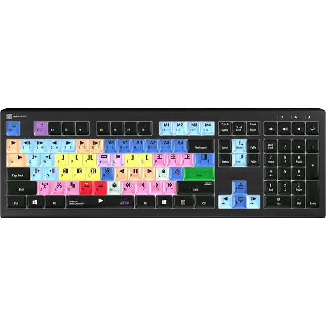 Logickeyboard ASTRA 2 Teclado Avid Media Composer para Windows 108 Teclas Retroiluminado
