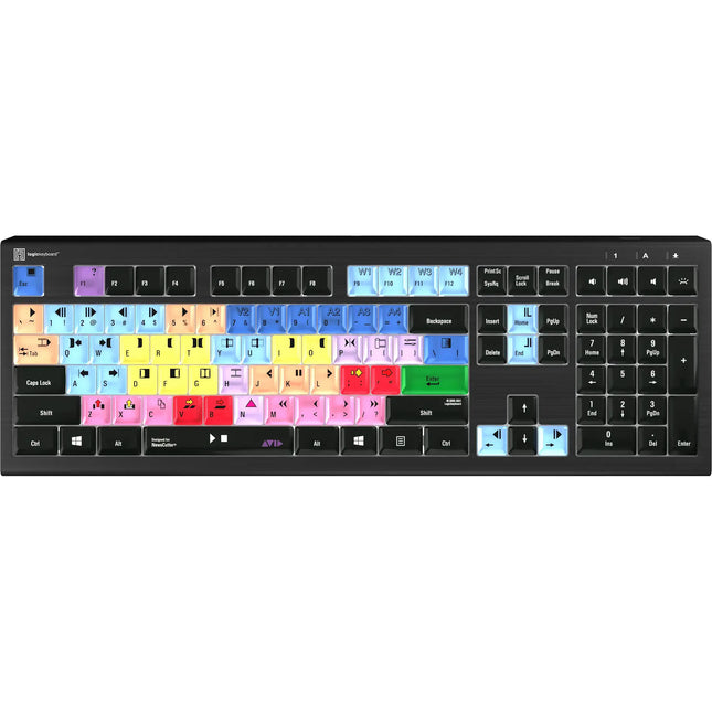 Logickeyboard ASTRA 2 Teclado Retroiluminado para Avid NewsCutter USB 104 Teclas