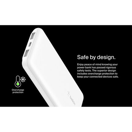 Belkin BoostCharge Power Bank USB-C 10000mAh 15W con Cable USB-C 6" Blanco