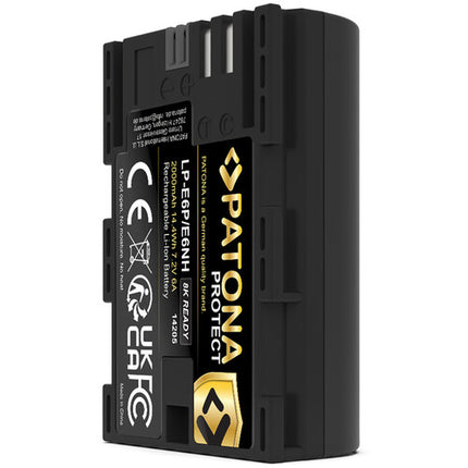 PATONA Protect LP-E6P Batería para Canon 2000mAh Garantía 6 Meses