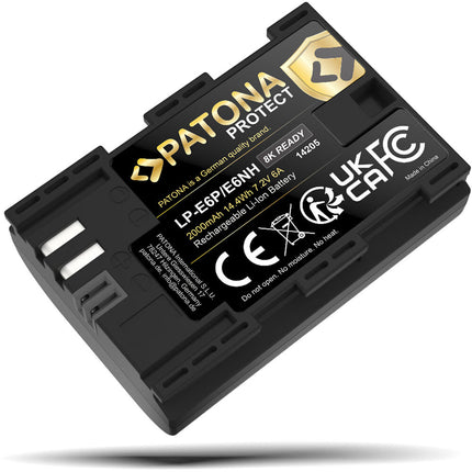 PATONA Protect LP-E6P Batería para Canon 2000mAh Garantía 6 Meses