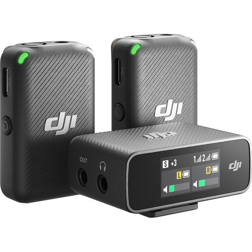 DJI Mic Sistema de Micrófono Digital Inalámbrico Compacto Dual Con Transmisores Grabación 14 Horas y Alcance 250 m