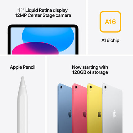 Apple iPad 11 pulgadas A16 Chip 256GB Wi-Fi Azul pantalla Retina