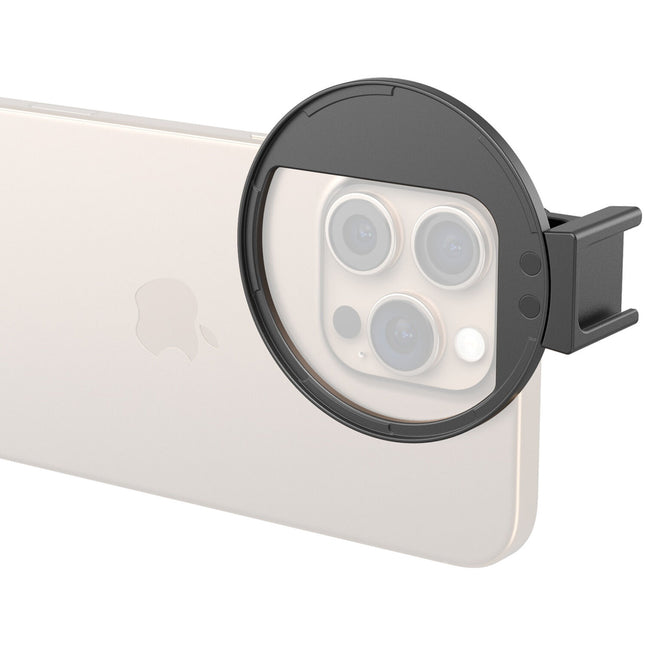SmallRig Adaptador Universal para Filtro Magnético 67mm para Smartphone con Montaje Cold Shoe y Anillo Rosca 67mm