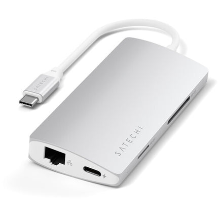 Satechi USB-C Adaptador Multi Puerto con HDMI 4K Ethernet y Ranuras SD