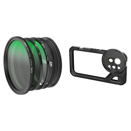 SmallRig Cage móvil para iPhone 15 Pro Max con Kit de filtros 5 en 1 y montura 67mm