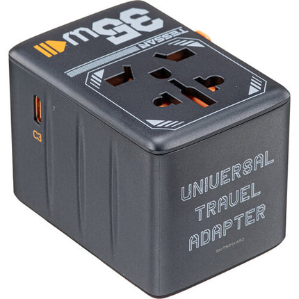 Tessan Adaptador de Viaje Universal 35W con Carga USB 5 Puertos 2500W