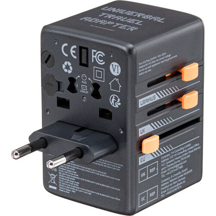 Tessan Adaptador de Viaje Universal 65W 4 Puertos USB-C y USB-A