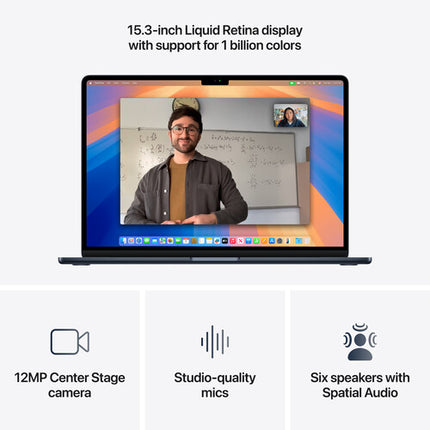 Apple 15" MacBook Air M4 Midnight 16GB RAM 1TB SSD portátil