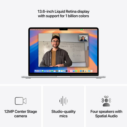 Apple 13" MacBook Air M4 Plata portátil 16GB RAM 512GB SSD
