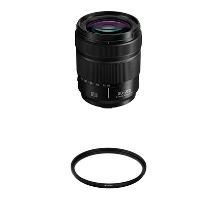 Panasonic LUMIX S 28-200mm f4-7.1 MACRO O.I.S. Lente Full Frame con Filtro UV 67mm