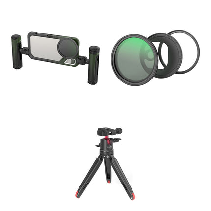 SmallRig x Brandon Li Jaula de Video para iPhone 15 Pro Max con Filtro VND 67mm y Mini Trípode