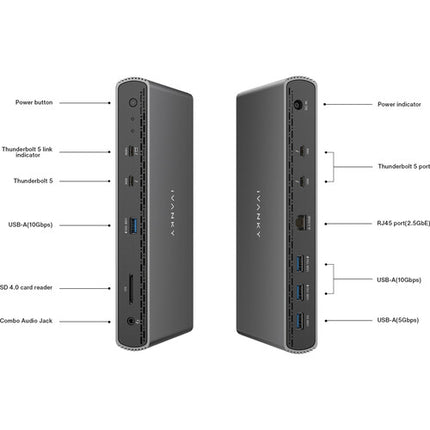 iVANKY FusionDock Pro 3 estación de acoplamiento Thunderbolt 5 140W carga 8K pantalla