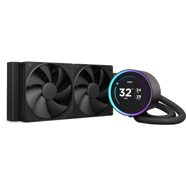 NZXT 240mm Kraken Elite Refrigeración Líquida Todo en Uno Radiador de Aluminio y Ventiladores PWM
