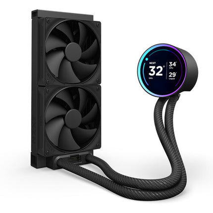 NZXT 240mm Kraken Elite Refrigeración Líquida Todo en Uno Radiador de Aluminio y Ventiladores PWM