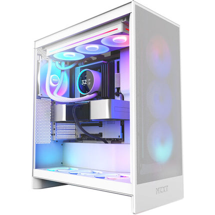 NZXT 360mm Kraken Elite RGB Refrigerador Líquido Todo en Uno Blanco Radiador de Aluminio Triple Ventilador PWM