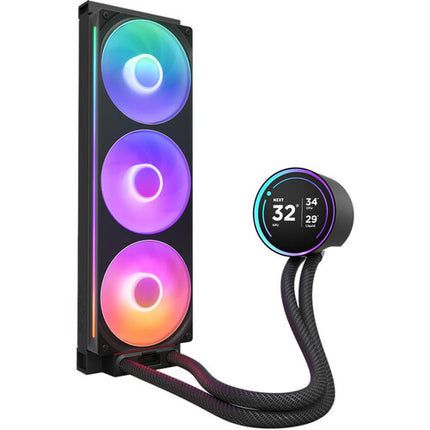 NZXT Kraken Elite RGB 360mm Refrigeración Líquida Todo en Uno Negro 3 Ventiladores PWM