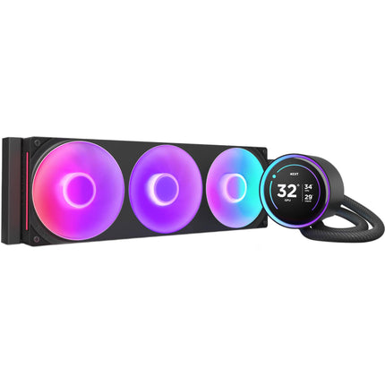 NZXT Kraken Elite RGB 360mm Refrigeración Líquida Todo en Uno Negro 3 Ventiladores PWM