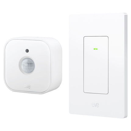 Eve Smart Lighting Bundle Interruptor y Sensor de Movimiento Alcance 30 ft
