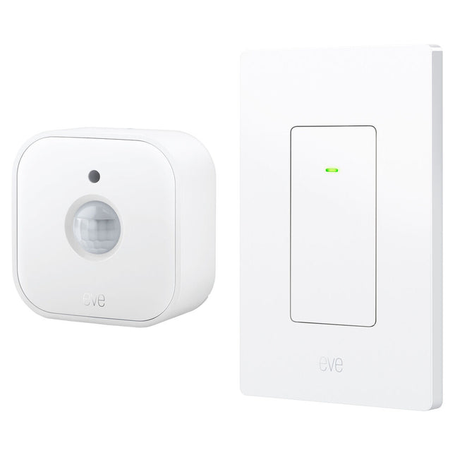 Eve Smart Lighting Bundle Interruptor y Sensor de Movimiento Alcance 30 ft
