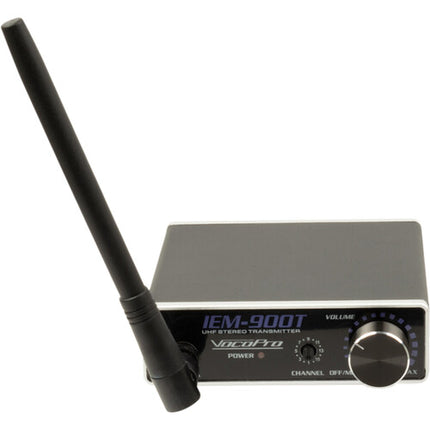 VocoPro IEM-900-ST4 Sistema inalámbrico de escucha asistida 1 transmisor 4 receptores 900 MHz 4 usuarios