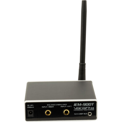 VocoPro IEM-900-ST4 Sistema inalámbrico de escucha asistida 1 transmisor 4 receptores 900 MHz 4 usuarios