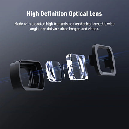 Neewer LS-45 Lente Gran Angular 0.75x para Osmo Pocket 3 FOV 108°