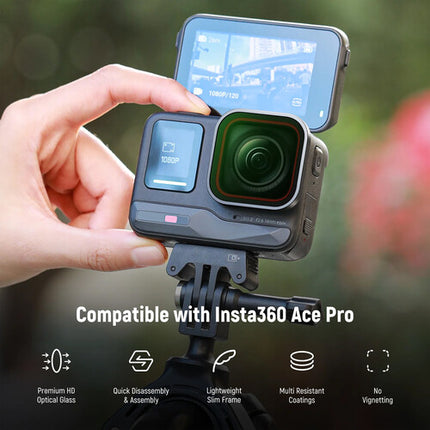 Neewer Lens Filter Kit para Insta360 Ace Pro 4 filtros ND y Polarizador resistente agua y aceite