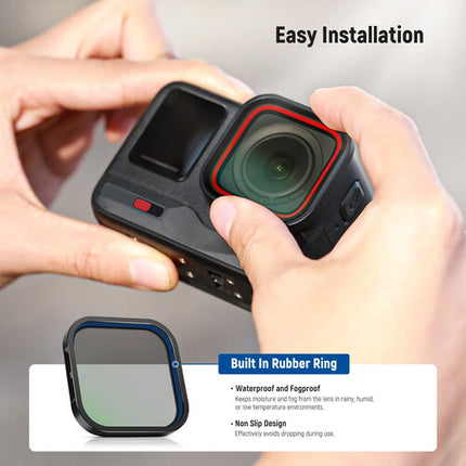 Neewer Lens Filter Kit para Insta360 Ace Pro 4 filtros ND y Polarizador resistente agua y aceite