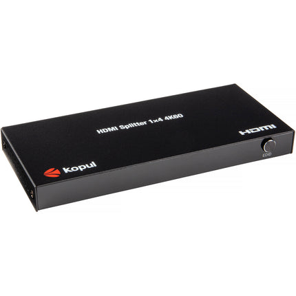 Kopul HDMI-PSP-1X4-4K Pro Splitter HDMI 1x4 4K60Hz con Cable Micro USB