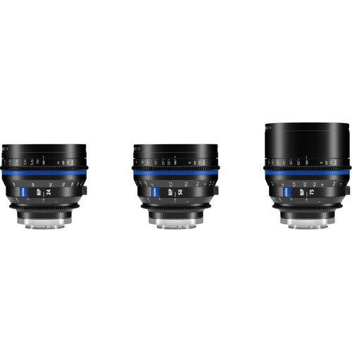 ZEISS Nano Prime Set de 3 Objetivos 24 50 75mm T1.5 con Estuche