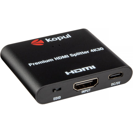 Kopul HDMI-SP-1X24K Divisor HDMI 4K30 1x2 con USB Cable de Energía