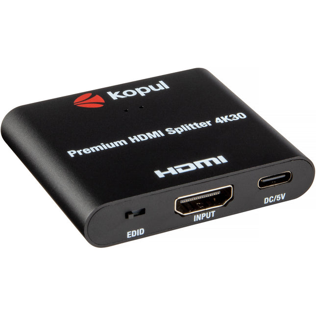 Kopul HDMI-SP-1X24K Divisor HDMI 4K30 1x2 con USB Cable de Energía